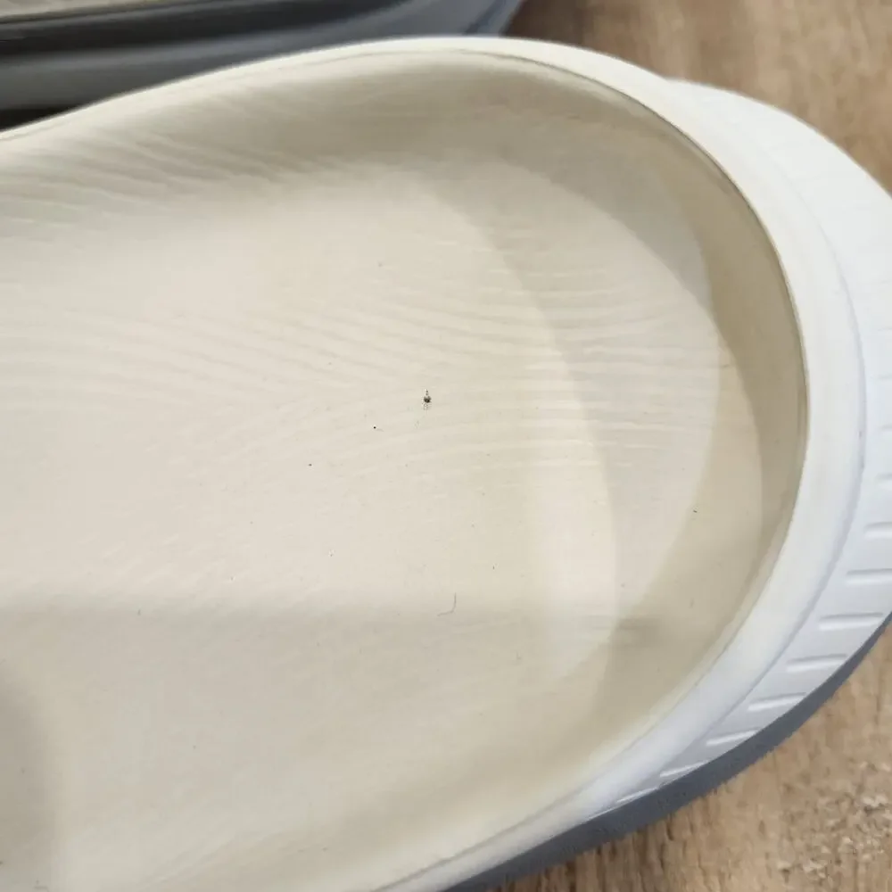 Hoka Ora Recovery 3 Slide Mens 12 Slip On Sandal Comfort White Gray EUC!
